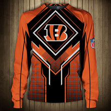 Load image into Gallery viewer, Cincinnati Bengals NFL Football Suit  3D Hoodie, 3D Zip Hoodie, 3D Sweatshirt, 3D Fleece Hoodie, 3D T-Shirt, 3D Polo T-Shirt, 3D Tank Top, 3D Bomber Jacket, 3D Long Pants, 3D Short Pants Full Print
