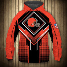 Load image into Gallery viewer, Cleveland Browns NFL Football Suit  3D Hoodie, 3D Zip Hoodie, 3D Sweatshirt, 3D Fleece Hoodie, 3D T-Shirt, 3D Polo T-Shirt, 3D Tank Top, 3D Bomber Jacket, 3D Long Pants, 3D Short Pants Full Print
