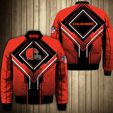 Load image into Gallery viewer, Cleveland Browns NFL Football Suit  3D Hoodie, 3D Zip Hoodie, 3D Sweatshirt, 3D Fleece Hoodie, 3D T-Shirt, 3D Polo T-Shirt, 3D Tank Top, 3D Bomber Jacket, 3D Long Pants, 3D Short Pants Full Print
