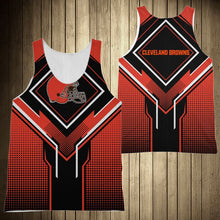 Load image into Gallery viewer, Cleveland Browns NFL Football Suit  3D Hoodie, 3D Zip Hoodie, 3D Sweatshirt, 3D Fleece Hoodie, 3D T-Shirt, 3D Polo T-Shirt, 3D Tank Top, 3D Bomber Jacket, 3D Long Pants, 3D Short Pants Full Print
