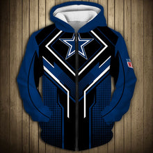 Load image into Gallery viewer, Dallas Cowboys 2 NFL Football Suit  3D Hoodie, 3D Zip Hoodie, 3D Sweatshirt, 3D Fleece Hoodie, 3D T-Shirt, 3D Polo T-Shirt, 3D Tank Top, 3D Bomber Jacket, 3D Long Pants, 3D Short Pants Full Print
