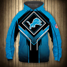 Load image into Gallery viewer, Detroit Lions  NFL Football Suit  3D Hoodie, 3D Zip Hoodie, 3D Sweatshirt, 3D Fleece Hoodie, 3D T-Shirt, 3D Polo T-Shirt, 3D Tank Top, 3D Bomber Jacket, 3D Long Pants, 3D Short Pants Full Print
