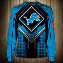 Load image into Gallery viewer, Detroit Lions  NFL Football Suit  3D Hoodie, 3D Zip Hoodie, 3D Sweatshirt, 3D Fleece Hoodie, 3D T-Shirt, 3D Polo T-Shirt, 3D Tank Top, 3D Bomber Jacket, 3D Long Pants, 3D Short Pants Full Print
