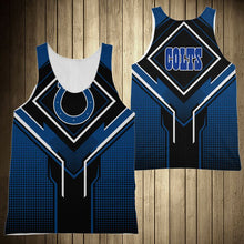 Load image into Gallery viewer, Indianapolis Colts NFL Football Suit  3D Hoodie, 3D Zip Hoodie, 3D Sweatshirt, 3D Fleece Hoodie, 3D T-Shirt, 3D Polo T-Shirt, 3D Tank Top, 3D Bomber Jacket, 3D Long Pants, 3D Short Pants Full Print
