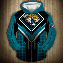 Load image into Gallery viewer, Jacksonville Jaguars NFL Football Suit  3D Hoodie, 3D Zip Hoodie, 3D Sweatshirt, 3D Fleece Hoodie, 3D T-Shirt, 3D Polo T-Shirt, 3D Tank Top, 3D Bomber Jacket, 3D Long Pants, 3D Short Pants Full Print
