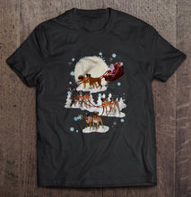 Load image into Gallery viewer, Boxer Santa Claus’s Reindeer Christmas T-Shirt, Ladies T-Shirt, LongSleeve, Hoodie 2D
