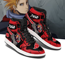 Load image into Gallery viewer, Akatsuki Jugo Shoes Boots Naruto Anime Sneakers Air Jordan Shoes Sport Sneakers
