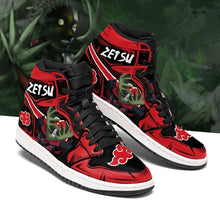 Load image into Gallery viewer, Akatsuki Zetsu Shoes Boots Naruto Anime Sneakers Air Jordan Shoes Sport Sneakers
