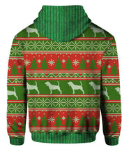 Load image into Gallery viewer, Beagle 3D – Christmas 3D PULLOVER FULL PRINTED HOODIES 3D
