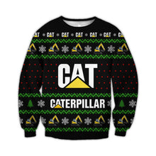 Load image into Gallery viewer, Catterpilar Christmas 3D SUIT Hoodie 3D, Zip Hoodie 3D, T-Shirt 3D, Sweatshirt 3D, Short Pant 3D, Tank Top 3D
