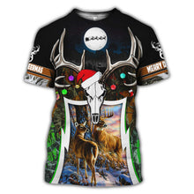 Load image into Gallery viewer, Christmas Deer Hunting SUIT Hoodie 3D, Zip Hoodie 3D, T-Shirt 3D, Sweatshirt 3D, Short Pant 3D
