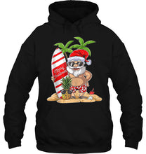Load image into Gallery viewer, Merry Christmas Santa Claus Summer Holiday Version T-Shirt, Ladies T-Shirt, LongSleeve, Hoodie 2D
