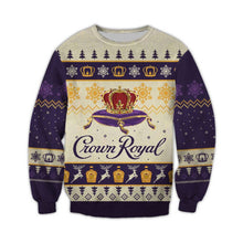 Load image into Gallery viewer, Crown Royal 3D Print Ugly Christmas Clothes SUIT Hoodie 3D, Zip Hoodie 3D, T-Shirt 3D, Sweatshirt 3D, Short Pant 3D
