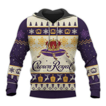 Load image into Gallery viewer, Crown Royal 3D Print Ugly Christmas Clothes SUIT Hoodie 3D, Zip Hoodie 3D, T-Shirt 3D, Sweatshirt 3D, Short Pant 3D
