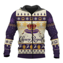 Load image into Gallery viewer, Crown Royal 3D Print Ugly Christmas Clothes SUIT Hoodie 3D, Zip Hoodie 3D, T-Shirt 3D, Sweatshirt 3D, Short Pant 3D
