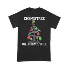 Load image into Gallery viewer, Chemistree Oh Chemistrees Christmas T-Shirt, Ladies T-Shirt 2D
