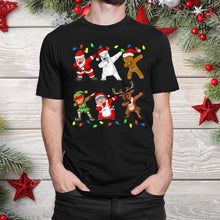Load image into Gallery viewer, Dabbing Santa Elf And Friends Dab Xmas Christmas T-Shirt, Ladies T-Shirt, Hoodie 2D
