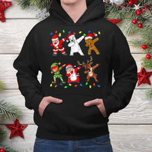 Load image into Gallery viewer, Dabbing Santa Elf And Friends Dab Xmas Christmas T-Shirt, Ladies T-Shirt, Hoodie 2D
