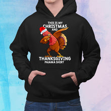 Load image into Gallery viewer, Dabbing Turkey Pajama Thanksgiving Funny Christmas Gifts Tee T-Shirt, Ladies T-Shirt, Hoodie 2D
