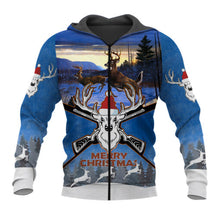 Load image into Gallery viewer, DEER HUNTING CHRISTMAS SUIT Hoodie 3D, Zip Hoodie 3D, T-Shirt 3D, Sweatshirt 3D, Short Pant 3D

