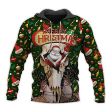 Load image into Gallery viewer, Deer Hunting Marry Christmas SUIT Hoodie 3D, Zip Hoodie 3D, T-Shirt 3D, Sweatshirt 3D, Short Pant 3D
