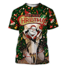 Load image into Gallery viewer, Deer Hunting Marry Christmas SUIT Hoodie 3D, Zip Hoodie 3D, T-Shirt 3D, Sweatshirt 3D, Short Pant 3D
