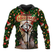 Load image into Gallery viewer, Deer Hunting Marry Christmas SUIT Hoodie 3D, Zip Hoodie 3D, T-Shirt 3D, Sweatshirt 3D, Short Pant 3D
