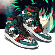 Load image into Gallery viewer, Deku Izuku Custom My Hero Academia Anime Sneakers Air Jordan Shoes Sport Top Branding Trends 2020 Sneakers

