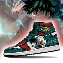 Load image into Gallery viewer, Deku Izuku Custom My Hero Academia Anime Sneakers Air Jordan Shoes Sport Top Branding Trends 2020 Sneakers
