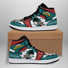 Load image into Gallery viewer, Deku Izuku Custom My Hero Academia Anime Sneakers Air Jordan Shoes Sport Top Branding Trends 2020 Sneakers
