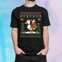 Load image into Gallery viewer, Duck Ugly Xmas Santa Riding Duck Christmas T-Shirt, Ladies T-Shirt, Hoodie 2D

