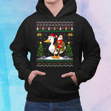 Load image into Gallery viewer, Duck Ugly Xmas Santa Riding Duck Christmas T-Shirt, Ladies T-Shirt, Hoodie 2D
