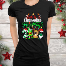 Load image into Gallery viewer, Elf Santa Claus Face Mask Merry Quarantine Christmas 2020 T-Shirt, Ladies T-Shirt, Hoodie 2D
