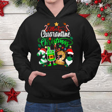 Load image into Gallery viewer, Elf Santa Claus Face Mask Merry Quarantine Christmas 2020 T-Shirt, Ladies T-Shirt, Hoodie 2D
