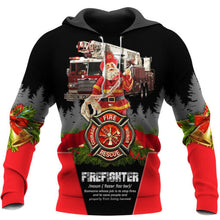 Load image into Gallery viewer, Firefighter Christmas 3D All Over Printed Clothes SUIT Hoodie 3D, Zip Hoodie 3D, T-Shirt 3D, Sweatshirt 3D, Short Pant 3D
