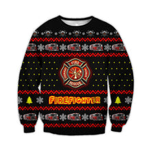 Load image into Gallery viewer, Firefighter Christmas 3D SUIT Hoodie 3D, Zip Hoodie 3D, T-Shirt 3D, Sweatshirt 3D, Short Pant 3D, Tank Top 3D
