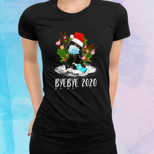 Load image into Gallery viewer, Funny Dachshund Christmas Face Mask Bye Bye 2020 Xmas Dog T-Shirt, Ladies T-Shirt, Hoodie 2D
