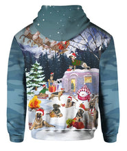 Load image into Gallery viewer, German Shepherd – Christmas 3D PULLOVER FULL PRINTED HOODIES 3D
