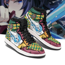 Load image into Gallery viewer, Giyu Costume Demon Slayer Anime Sneakers Air Jordan Shoes Sport Top Branding Trends 2020 Sneakers
