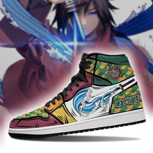 Load image into Gallery viewer, Giyu Costume Demon Slayer Anime Sneakers Air Jordan Shoes Sport Top Branding Trends 2020 Sneakers
