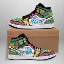 Load image into Gallery viewer, Giyu Costume Demon Slayer Anime Sneakers Air Jordan Shoes Sport Top Branding Trends 2020 Sneakers
