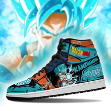 Load image into Gallery viewer, Goku Blue Dragon Ball Anime Sneakers Air Jordan Shoes Sport Top Branding Trends 2020 Sneakers
