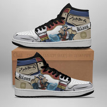 Load image into Gallery viewer, Golden Dawn Klaus Shoes Black Clover Anime Sneakers Air Jordan Shoes Sport Top Branding Trends 2020 Sneakers
