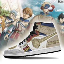Load image into Gallery viewer, Golden Dawn Magic Knight Shoes Black Clover Anime Sneakers Air Jordan Shoes Sport Top Branding Trends 2020 Sneakers
