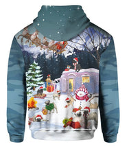 Load image into Gallery viewer, Golden Retriever – Christmas 3D PULLOVER FULL PRINTED HOODIES 3D
