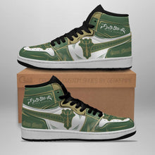Load image into Gallery viewer, Green Mantis Magic Knight Shoes Black Clover Anime Sneakers Air Jordan Shoes Sport Top Branding Trends 2020 Sneakers
