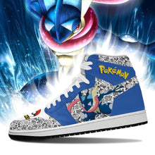 Load image into Gallery viewer, Greninja Shoes Boots Pokemon Anime Sneakers Air Jordan Shoes Sport Sneakers
