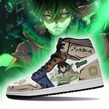 Load image into Gallery viewer, Grimore Yuno Shoes Black Clover Anime Sneakers Air Jordan Shoes Sport Top Branding Trends 2020 Sneakers

