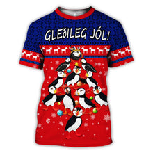 Load image into Gallery viewer, Icelandic Puffin Christmas 3D SUIT Hoodie 3D, Zip Hoodie 3D, T-Shirt 3D, Sweatshirt 3D, Short Pant 3D, Tank Top 3D
