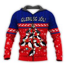 Load image into Gallery viewer, Icelandic Puffin Christmas 3D SUIT Hoodie 3D, Zip Hoodie 3D, T-Shirt 3D, Sweatshirt 3D, Short Pant 3D, Tank Top 3D
